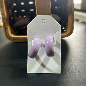 Light Purple Hoop Earrings